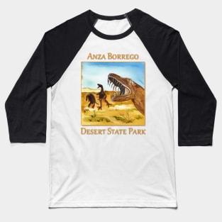 Anza Borrego Desert State Park Dinosaurs Baseball T-Shirt